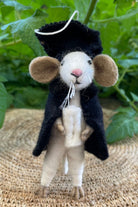 Surya Australia Ethical Wool Felt Mouse Toys made in Nepal - Professor