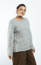 Surya Australia Ethical Wool Jumper made in Nepal - Grey