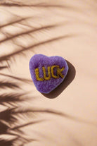 Surya Australia Pure Wool Felt Heart Affirmation 'Rocks' made in Nepal - Luck