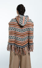 Surya Australia Ethical Wool Poncho made in Nepal - Burnt Orange