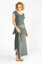 Surya Organic Cotton 'Sarita' Dress made in Nepal - Sage