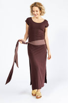 Surya Organic Cotton 'Sarita' Dress made in Nepal - Sangria