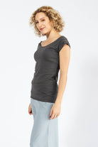 Surya Australia Organic Cotton 'Priya' Top made in Nepal - Grey