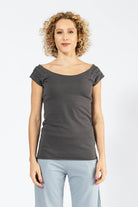 Surya Australia Organic Cotton 'Priya' Top made in Nepal - Grey