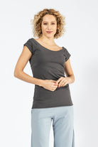 Surya Australia Organic Cotton 'Priya' Top made in Nepal - Grey