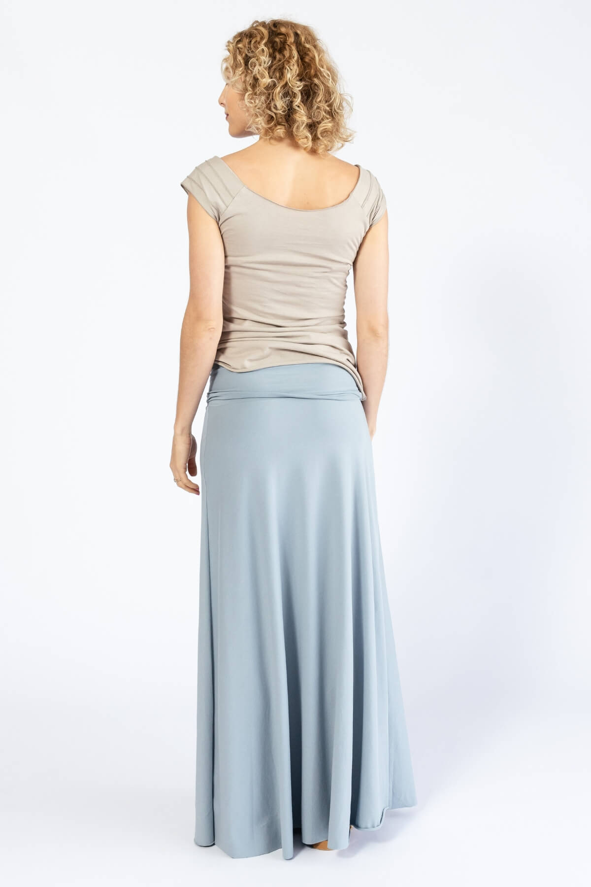 Surya Organic Cotton 'Sonder' Skirt made in Nepal - Sky Blue