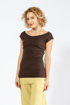 Surya Australia Organic Cotton 'Priya' Top made in Nepal - Chocolate