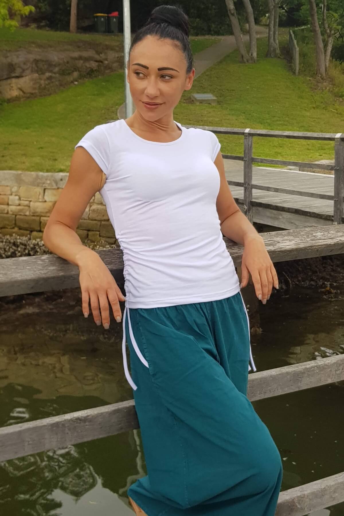 White palazzo pants australia sales