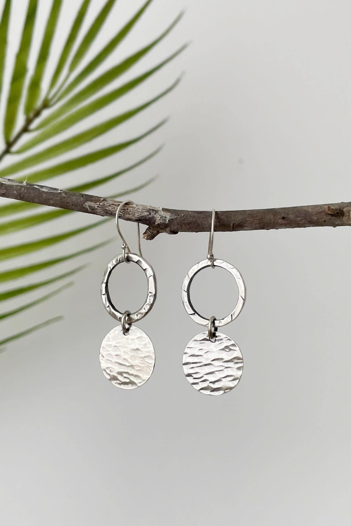 Surya Australia Ethical Handmade Silver Earrings made in Nepal - Solstice