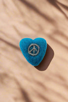 Surya Australia Pure Wool Felt Heart Affirmation 'Rocks' made in Nepal - Peace