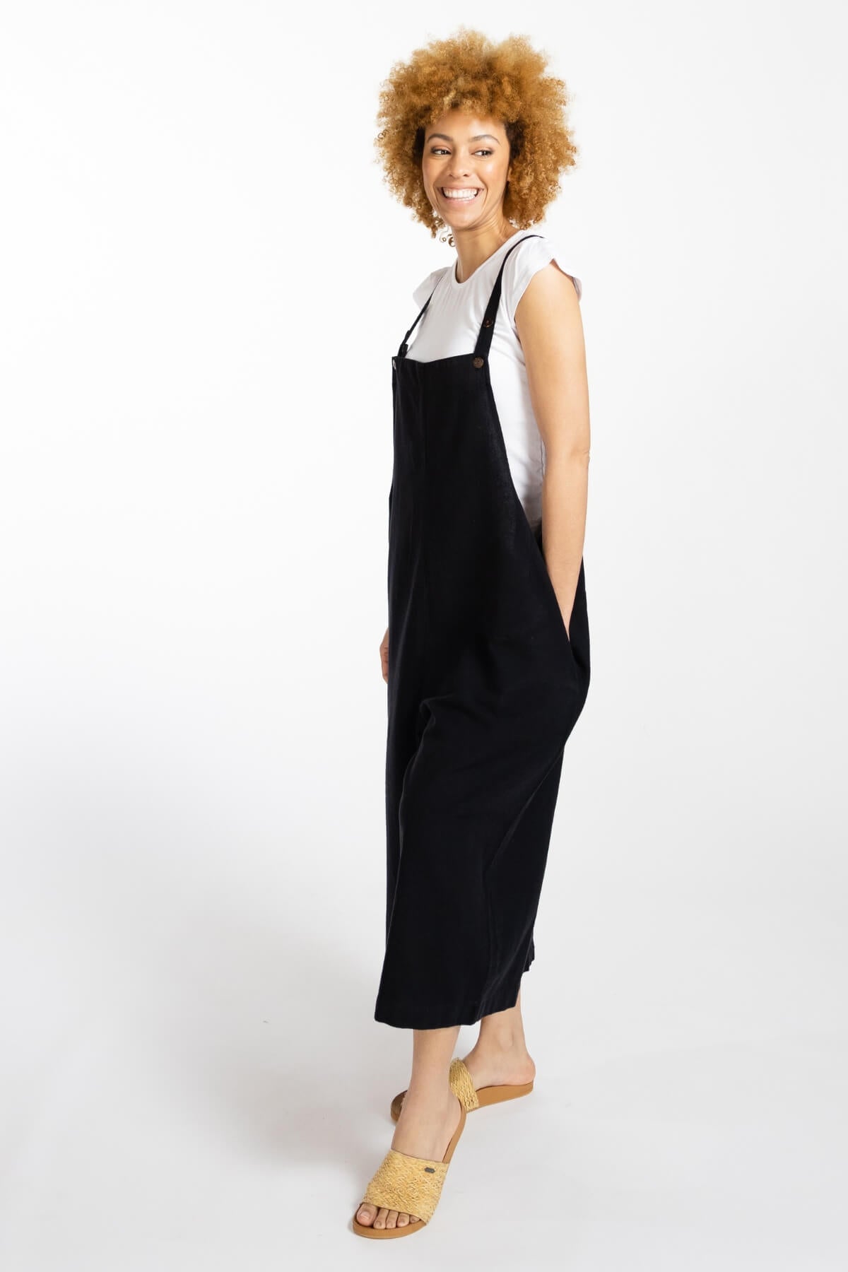 Surya Australia Baggy Cotton 'Juanita' Overalls made in Nepal - Black