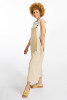 Surya Australia Baggy Cotton 'Juanita' Overalls made in Nepal - Oatmeal