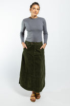 Surya Corduroy Maxi Skirt made in Nepal