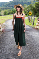 Surya Australia Baggy Cotton 'Juanita' Overalls made in Nepal - Green