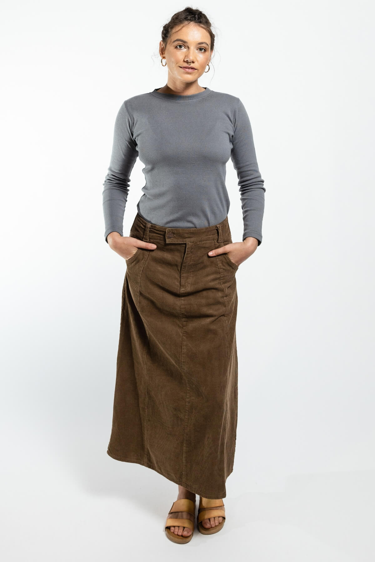 Surya Ethical Corduroy Skirts made in Nepal