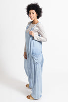 Surya Ethical Cotton Drop Crotch Overalls made in Nepal - left side view