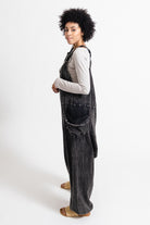 Surya Ethical Cotton Drop Crotch Overalls made in Nepal - left side view