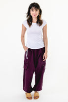 Surya Australia Ethical Drop Crotch Pants Made in Nepal - Wine