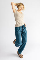 Surya Australia Ethical Cotton Everyday Pants made in Nepal - Turquoise