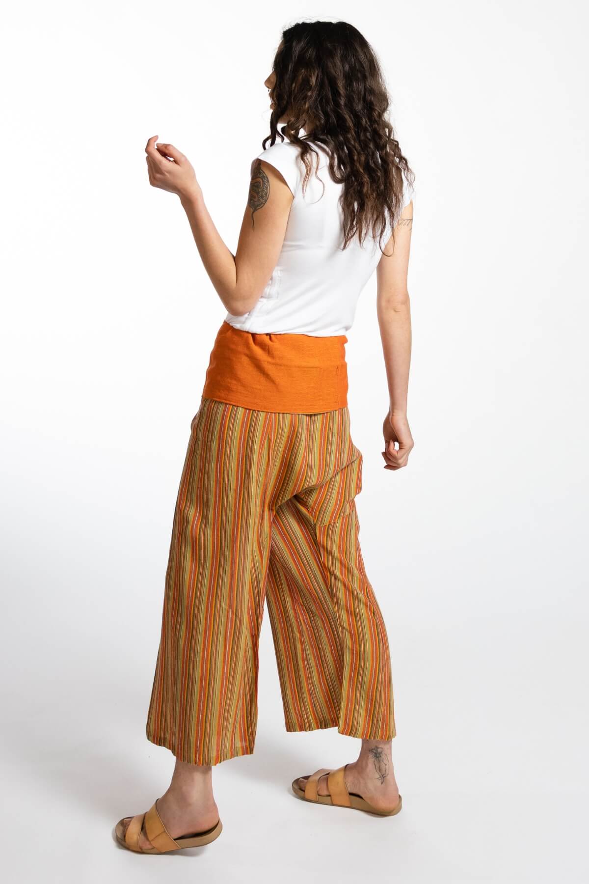 Surya Australia Ethical Cotton Thai Fisherman Pants - Orange