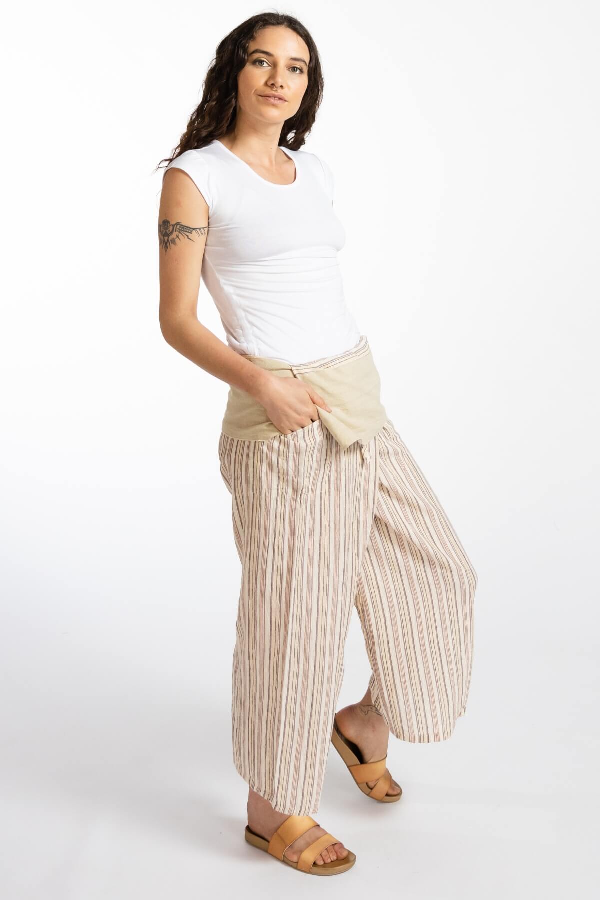 Surya Australia Ethical Cotton Thai Fisherman Pants - Natural