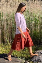 Surya Ethical Cotton 'Rosa' Skirt from Nepal - right side view