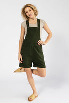 Surya Cotton Short Overalls (Dungarees) made in Nepal - Green