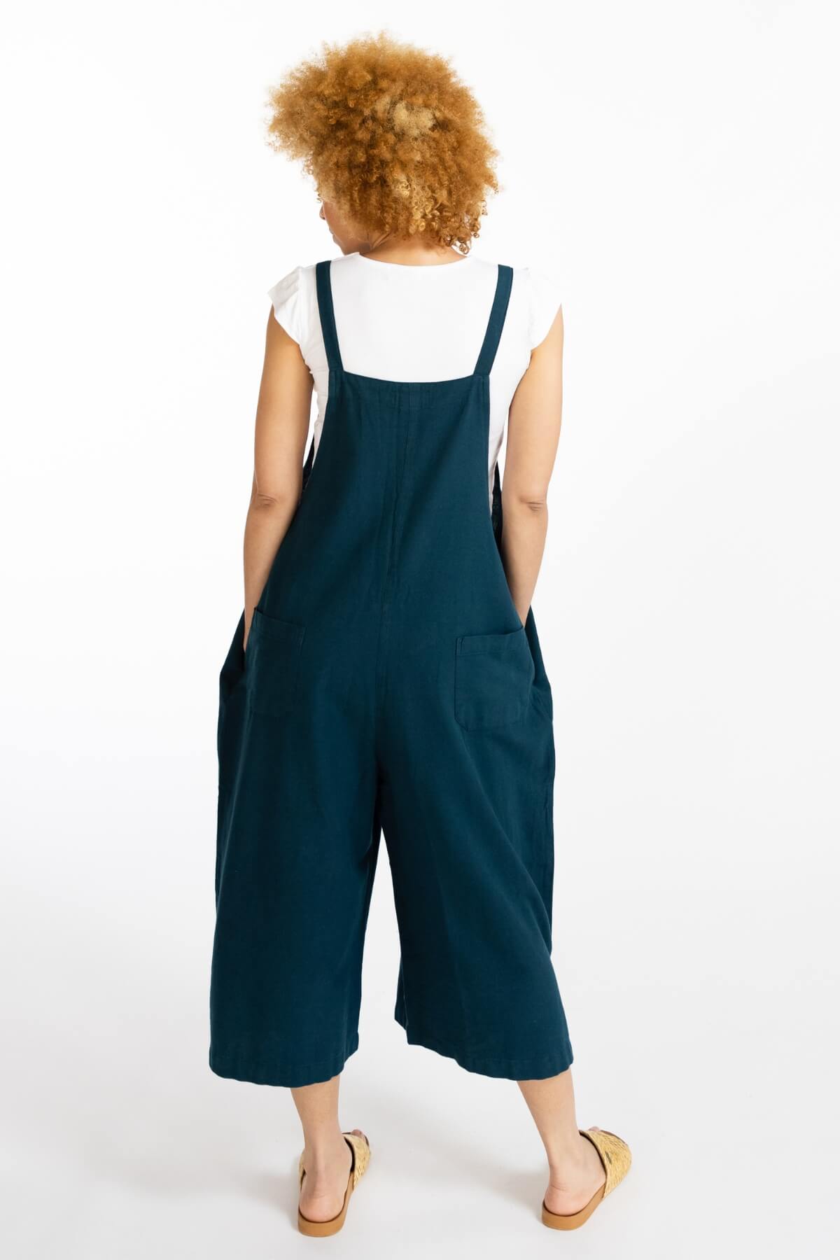 Surya Australia Baggy Cotton 'Juanita' Overalls made in Nepal - Turquoise