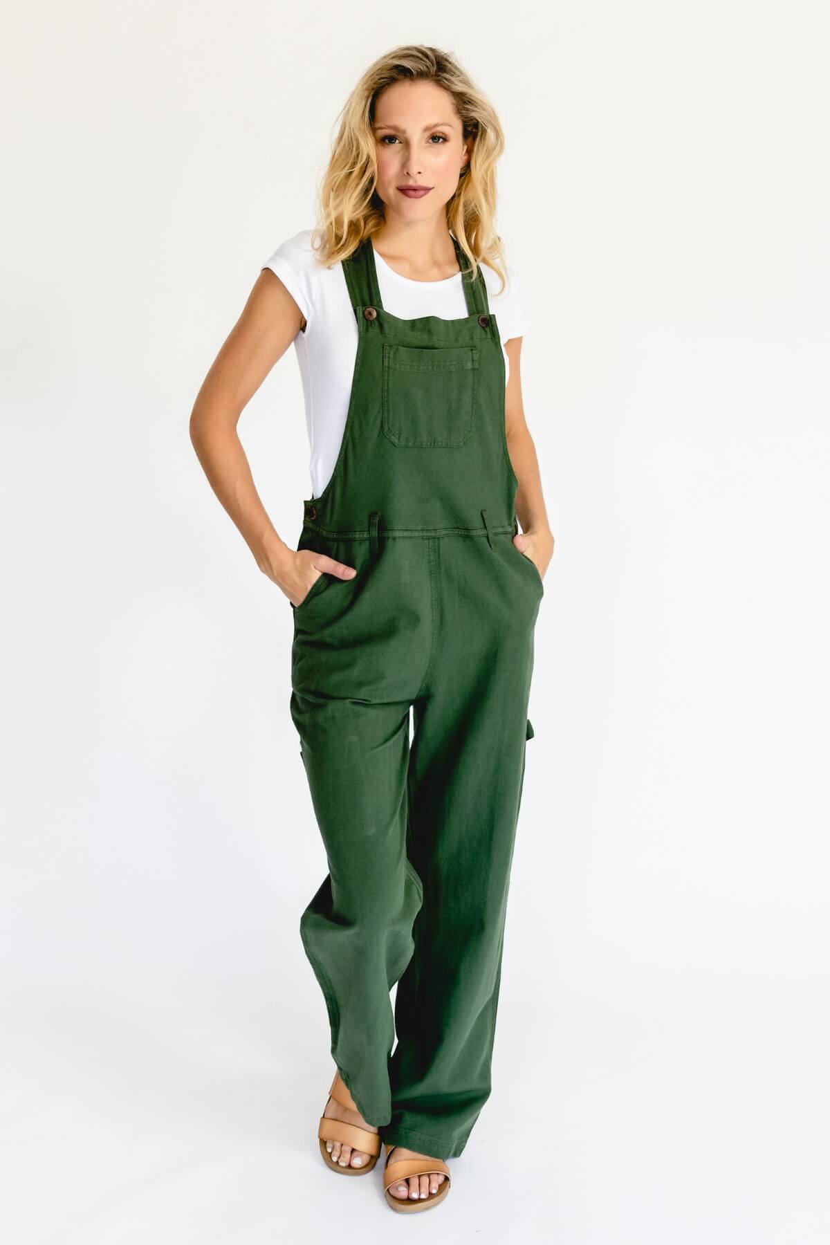 Surya Australia Ethical Classic Cotton Overalls from Nepal - Green