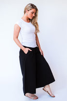 Surya Australia Ethical Cotton Palazzo Pants made in Nepal - Black