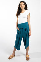 Surya Australia Short Fisherman Pants made in Nepal - Turquoise