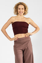 Surya Strapless Tube Top made in Nepal - Wine