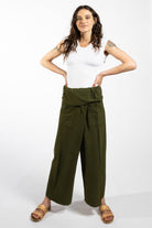 Surya Australia Cotton Thai Fisherman Pants made in Nepal - Green