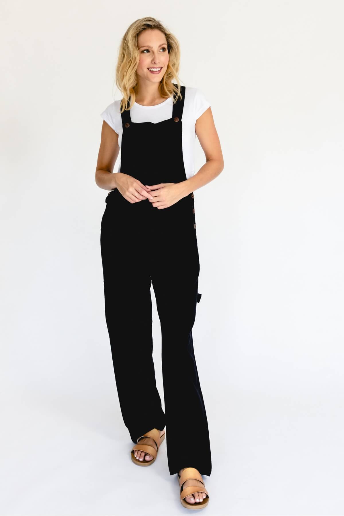 Surya Australia Ethical Classic Cotton Overalls from Nepal - Black