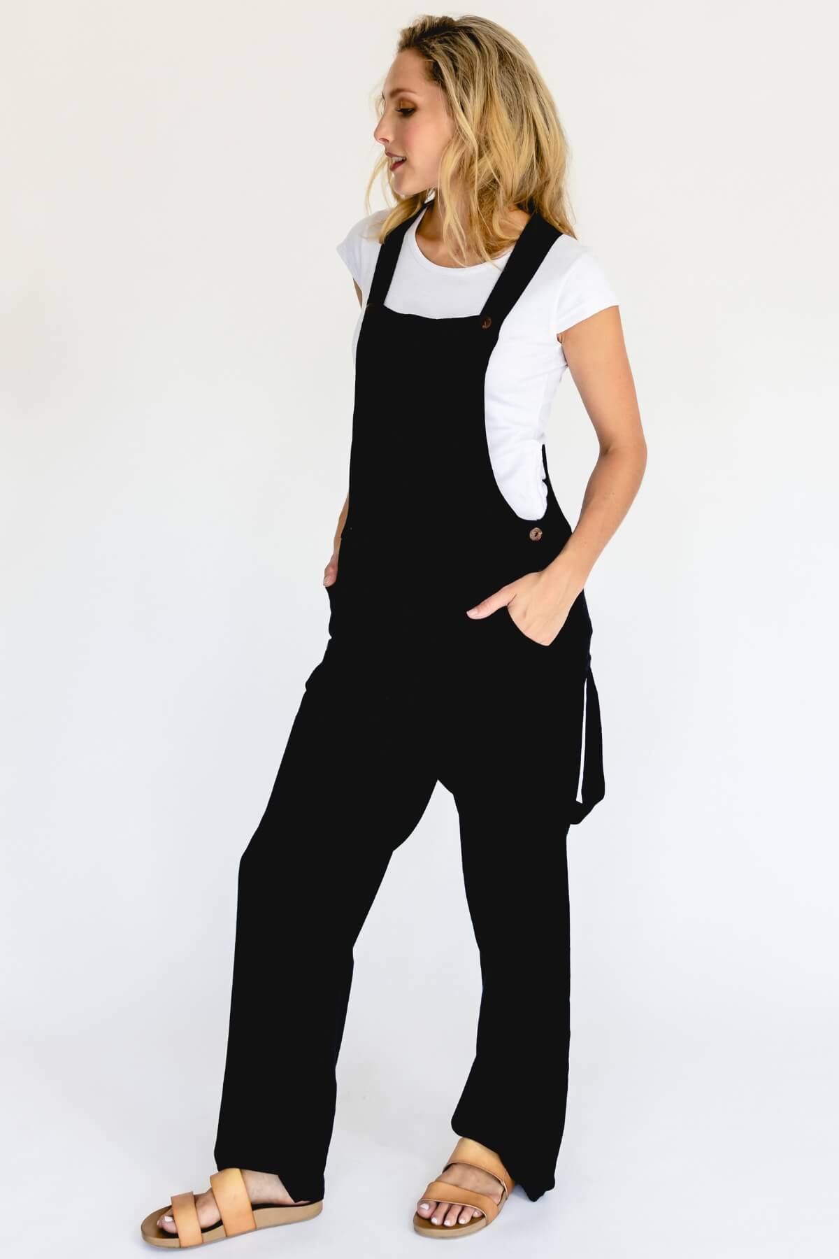 Surya Australia Ethical Classic Cotton Overalls from Nepal - Black