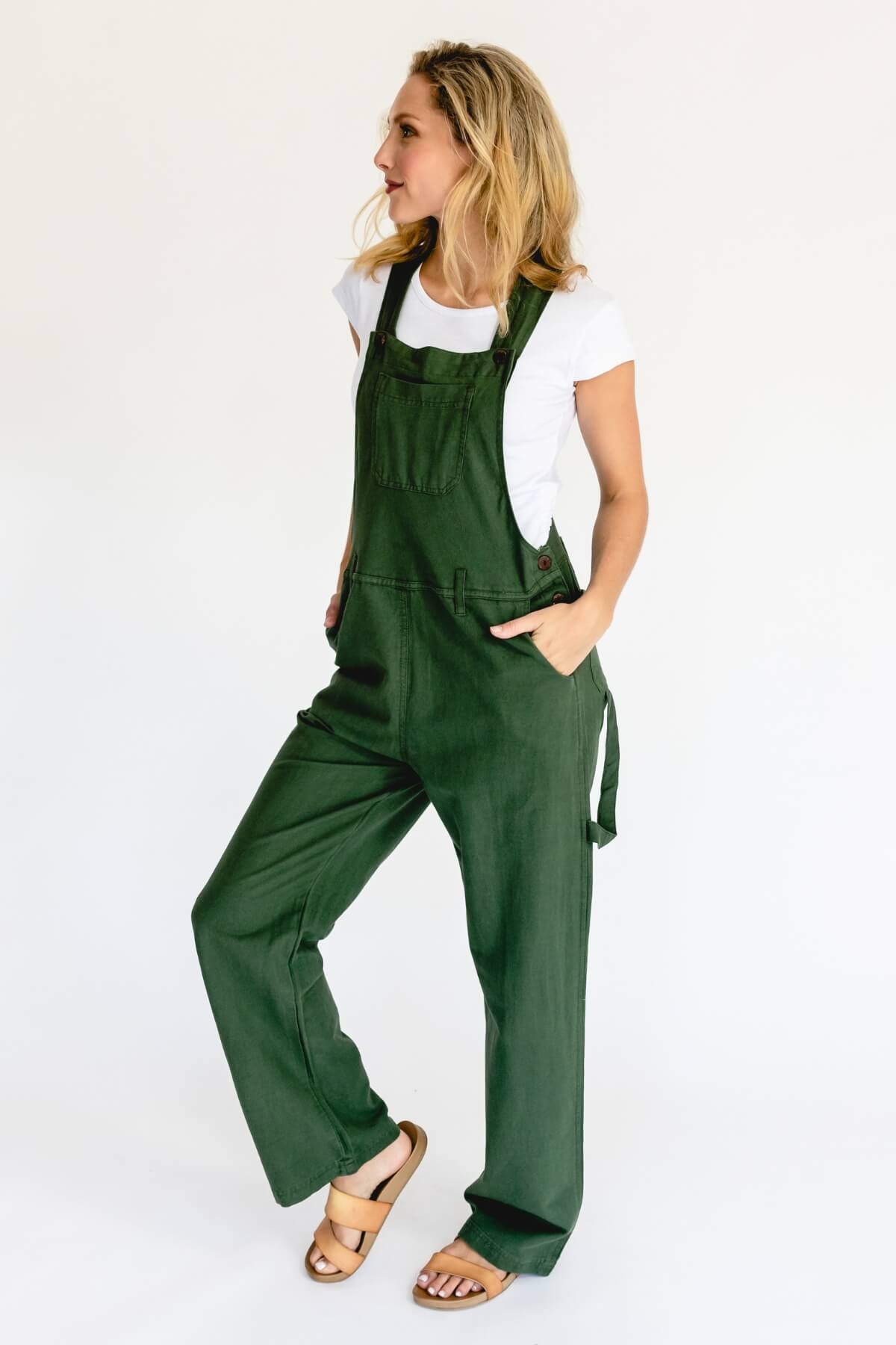 Surya Australia Ethical Classic Cotton Overalls from Nepal - Green