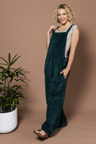 Surya Cotton Corduroy Overalls made in Nepal - Midnight Teal