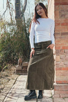 Surya Corduroy Maxi Skirts made in Nepal