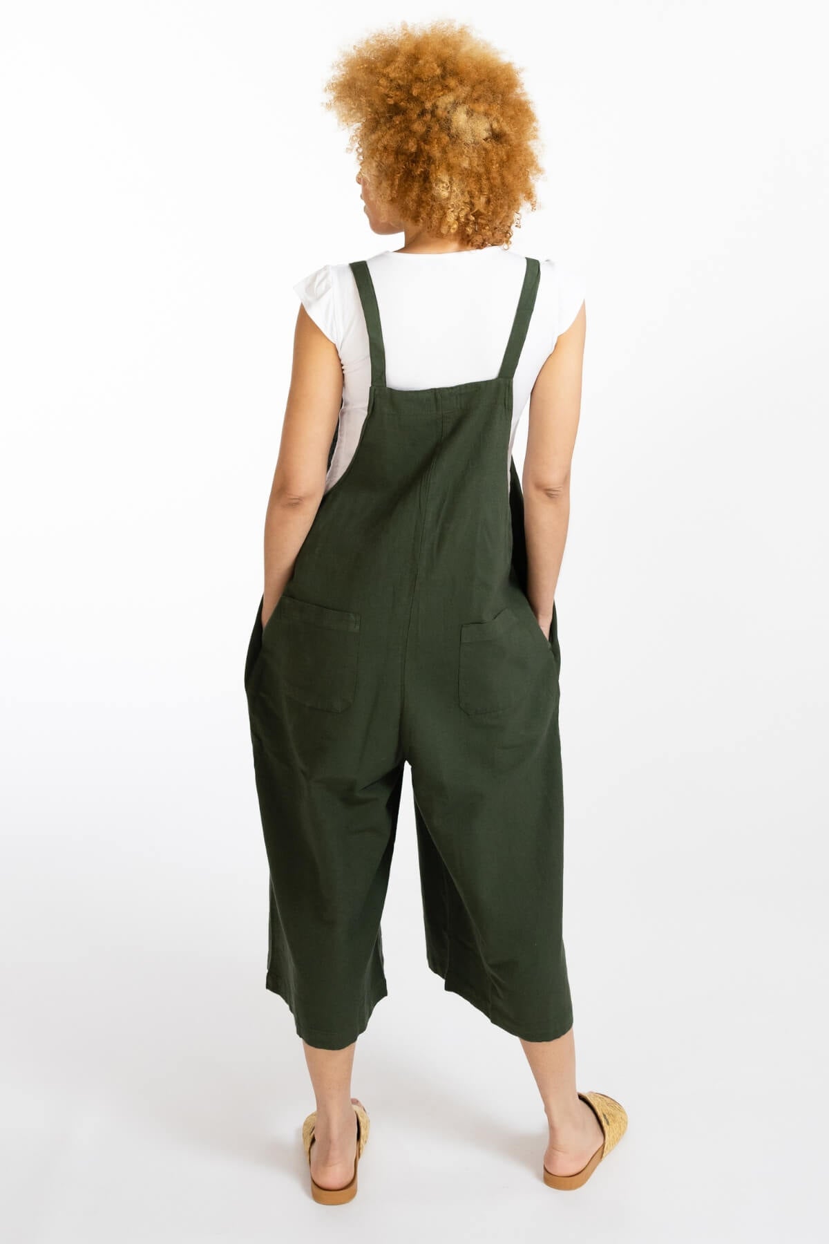 Surya Australia Baggy Cotton 'Juanita' Overalls made in Nepal - Green