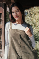 Surya Ethical Corduroy Overalls Dungarees from Nepal - adjustable shoulder straps