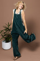 Surya Cotton Corduroy Overalls made in Nepal - Midnight Teal