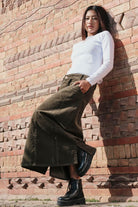 Surya Ethical Corduroy Maxi Skirt made in Nepal 