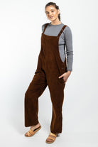 Surya Ethical Corduroy Overalls from Nepal - left side view