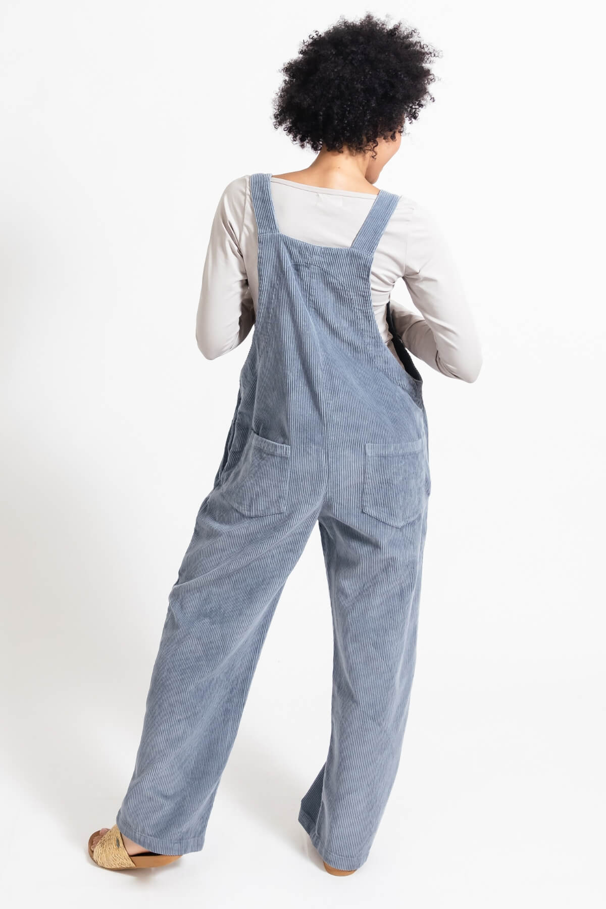 Surya Corduroy Overalls Dungarees made in Nepal - rear / back