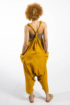 Surya Cotton Drop Crotch Overalls Dungarees made in Nepal - rear view