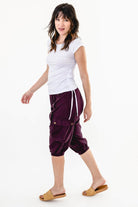 Surya Australia Ethical Cotton Drop Crotch Shorts made in Nepal - Wine