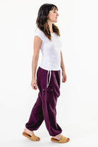 Surya Australia Ethical Drop Crotch Pants Made in Nepal - Wine