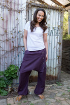 Surya Australia Ethical Drop Crotch Pants Made in Nepal - Wine