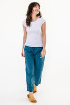 Surya Australia Ethical Cotton Everyday Pants made in Nepal - Turquoise