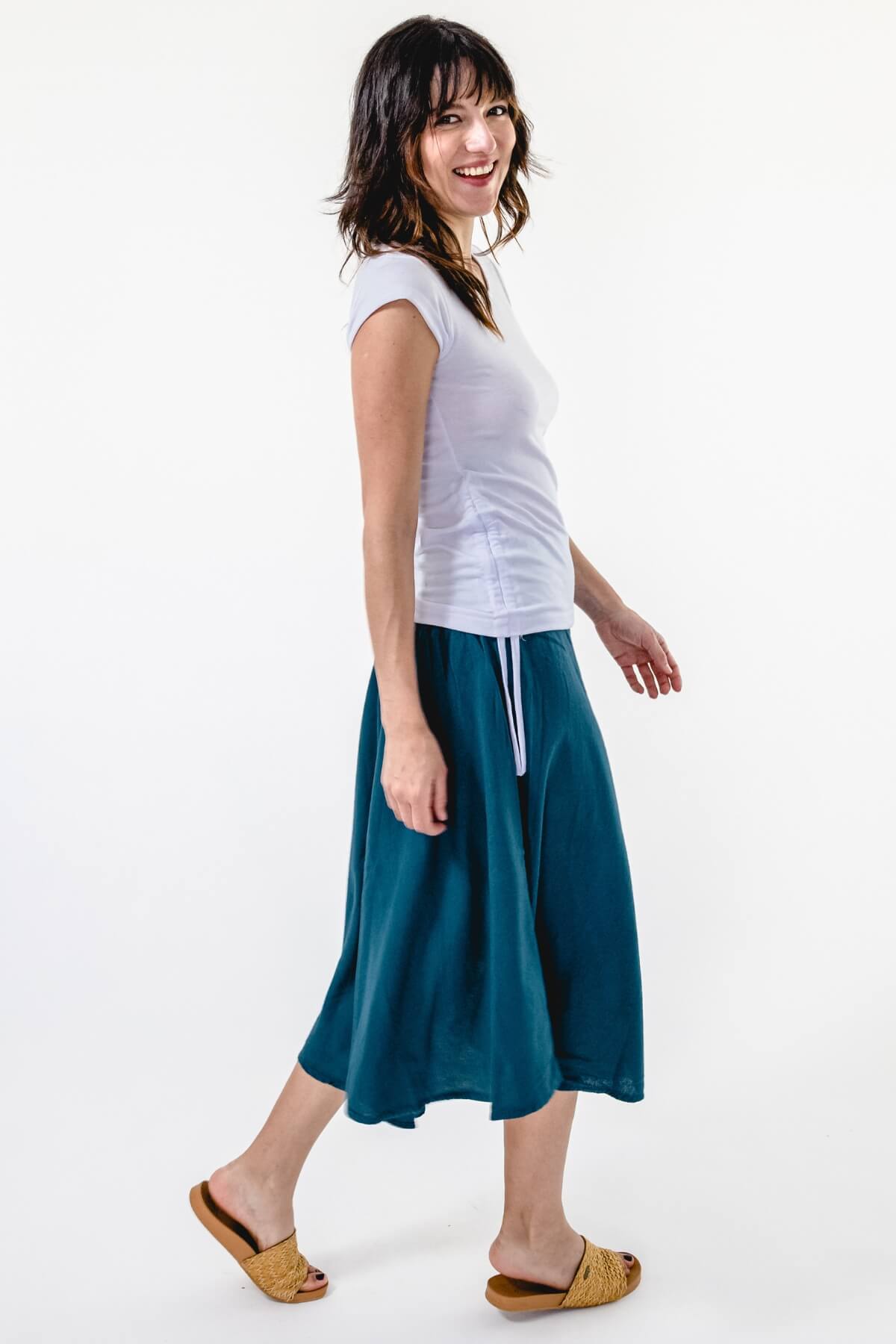 Surya Ethical 'Rosa' Skirt from Nepal - right side view